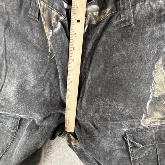 Mossy Oak Cargo Pants Mens Large 38x32 Camo Eclipse Hunting Outdoor Drawstring - Picture 9 of 16